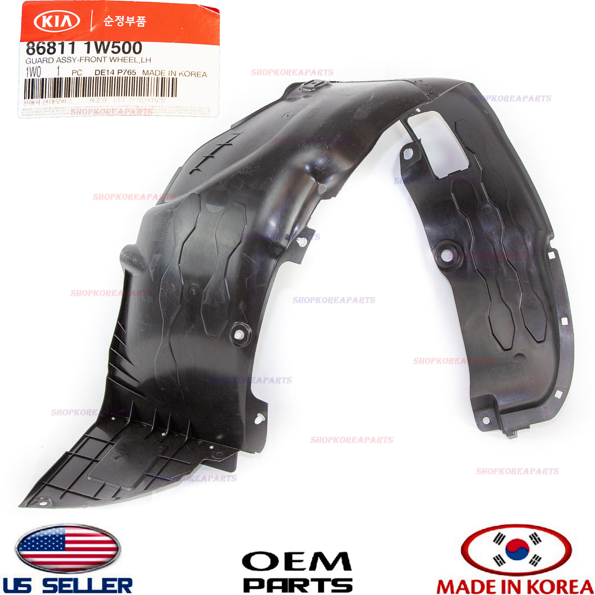 Genuine Fender Liner Front LEFT Driver Side ⭐OEM⭐ KIA RIO 2016-2014 868111W500
