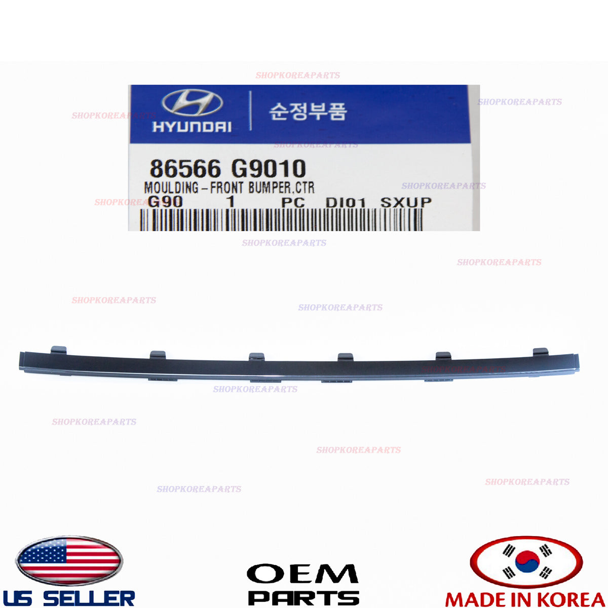 MOULDING FRONT BUMPER LOWER CENTER GENUINE! GENESIS G70 2019-2020 86566G9010