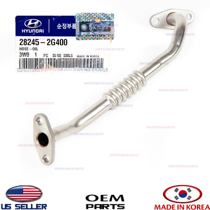 Turbocharger Oil Return Line Tube HYUNDAI KIA 2.0L Turbo 11-16 See compatibility