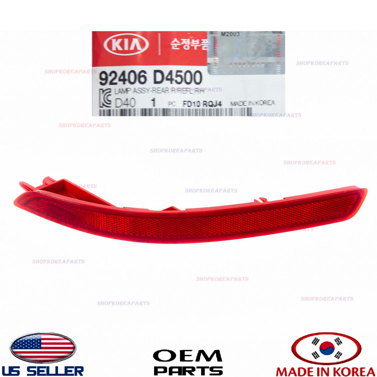 Genuine Rear Bumper Reflector RIGHT Passenger Side ⭐OEM⭐ KIA OPTIMA 2019-2020
