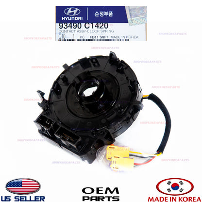 Genuine Clock Spring Wiring Contact Module OEM Sonata 2018-2019 w/ Heated