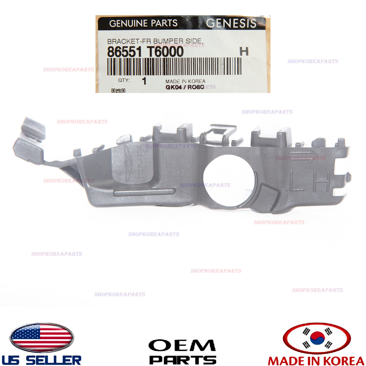 Genuine Front Bumper Bracket Retainer LEFT Driver Side ⭐ Genesis GV80 2021-2025