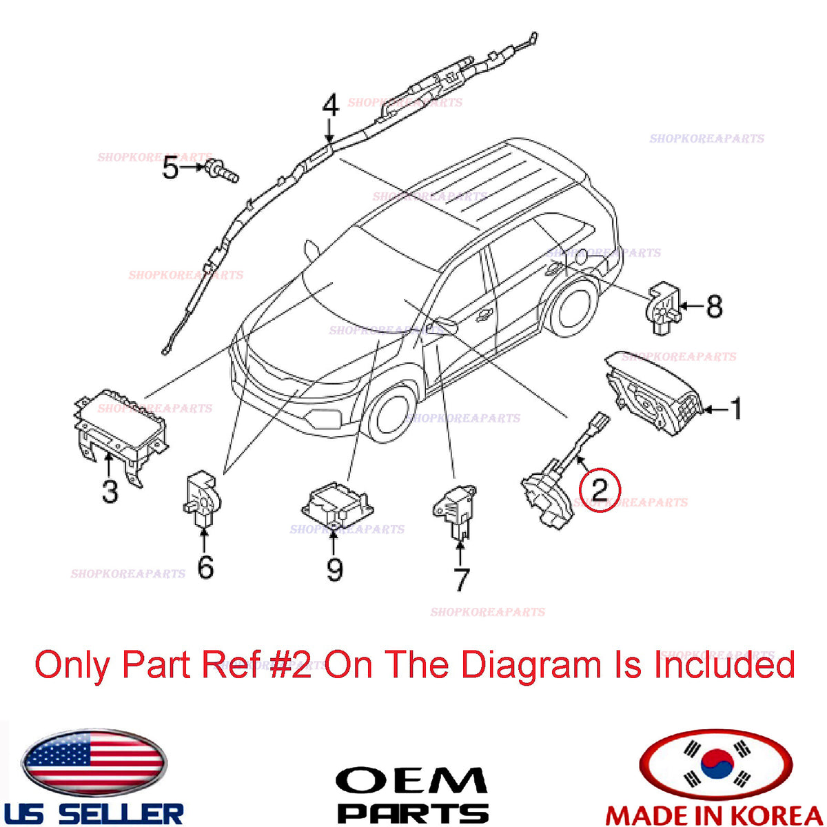 Genuine Contact Assy - Clock Spring OEM W/Heated Steering SORENTO 934902P710