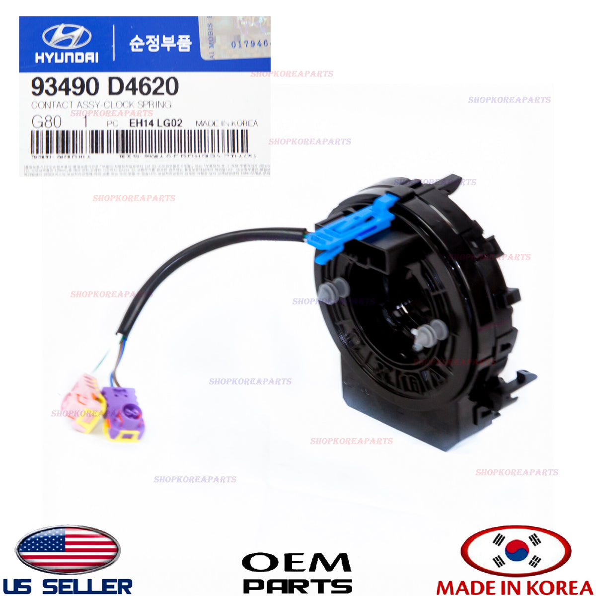 Genuine Steering Wheel Clock Spring Contact w/Heated Optima 16-20 Cadenza 17-19