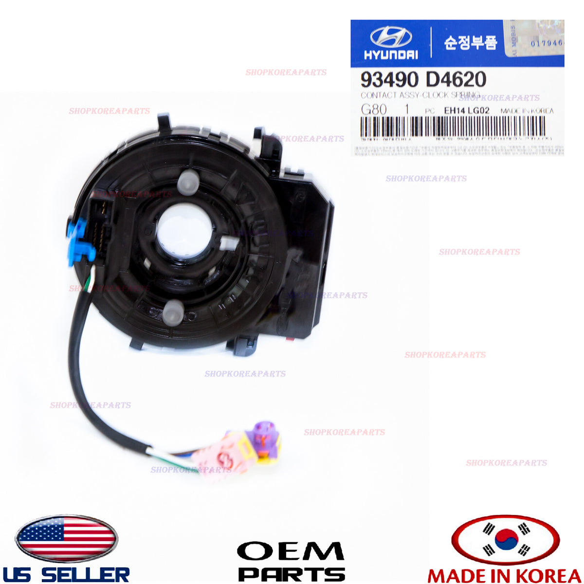 Genuine Steering Wheel Clock Spring Contact w/Heated Optima 16-20 Cadenza 17-19
