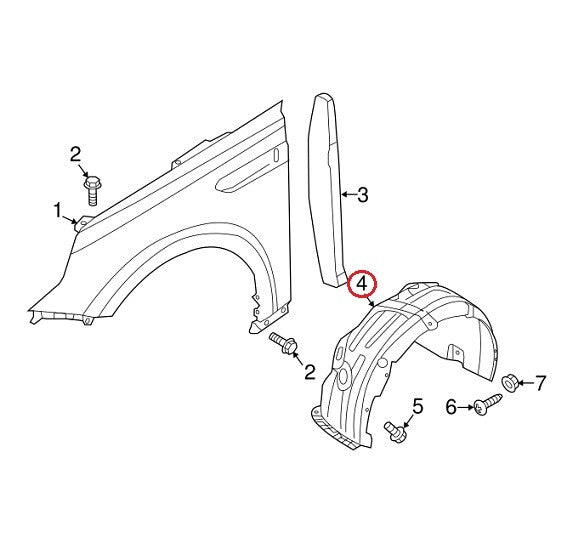 Genuine Fender Liner Front LEFT Driver Side OEM KIA OPTIMA 2019-2020