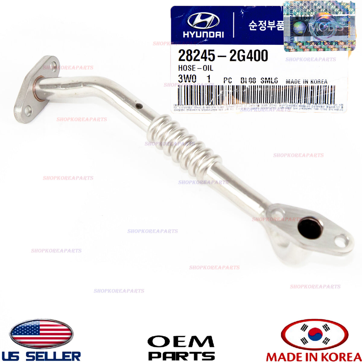 Turbocharger Oil Return Line Tube HYUNDAI KIA 2.0L Turbo 11-16 See compatibility