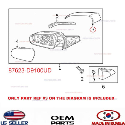 Genuine Mirror Cover Cap WHITE Passenger Side ⭐OEM⭐ KIA SPORTAGE 2017-2022