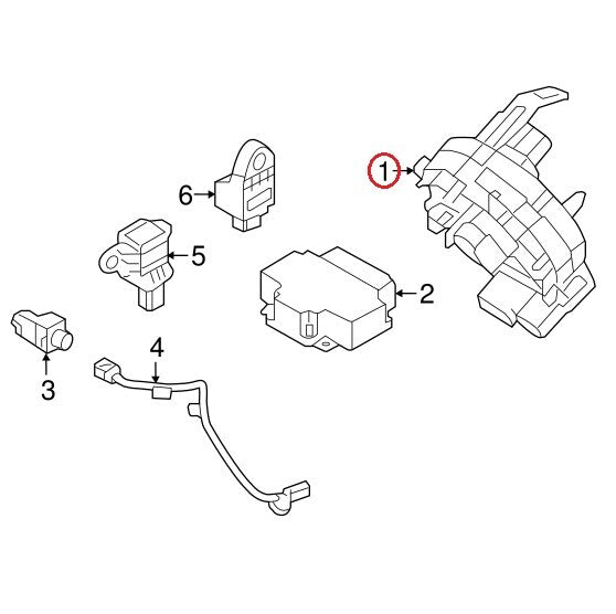 Genuine Clock Spring Wiring Contact Module OEM Sonata 2018-2019 w/ Heated