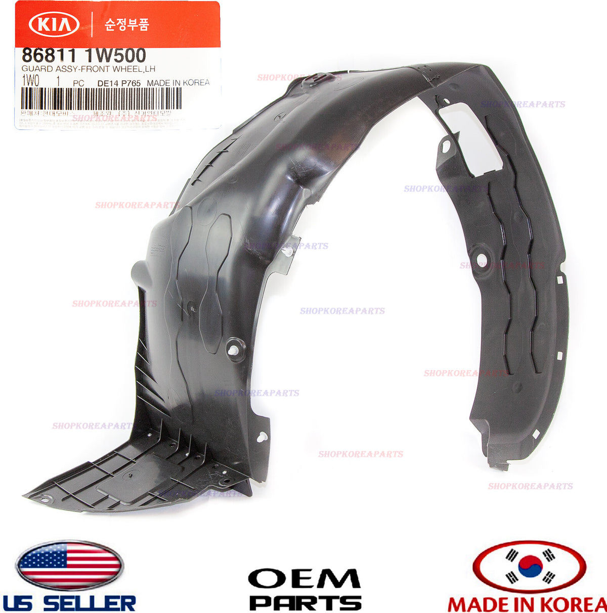 Genuine Fender Liner Front LEFT Driver Side ⭐OEM⭐ KIA RIO 2016-2014 868111W500