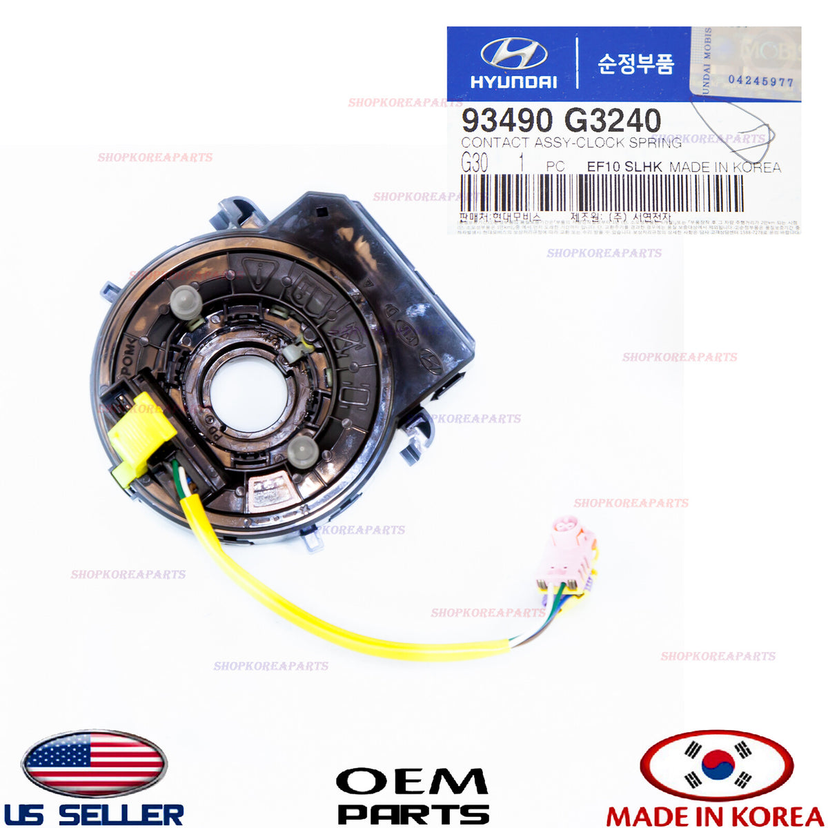 Clock Spring Contact Module Heated Steering Wheel ELANTRA GT 18-20 KONA 18-21