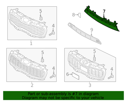 GENUINE Front Bumper Center Grille for 2020 2021 2022 Kia Sportage 86561D9500