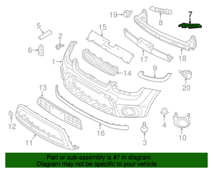 GENUINE Front Bumper Upper Side Bracket LEFT LH for 12-13 Kia Soul 865512K500