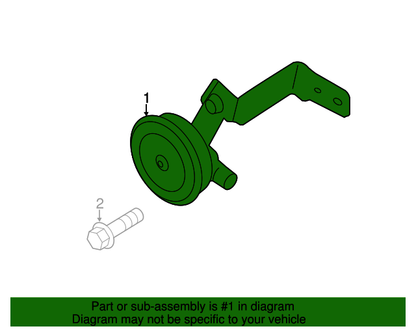 GENUINE Horn Assembly Lower Pitch for 2014-2019 Kia Soul 96610B2200