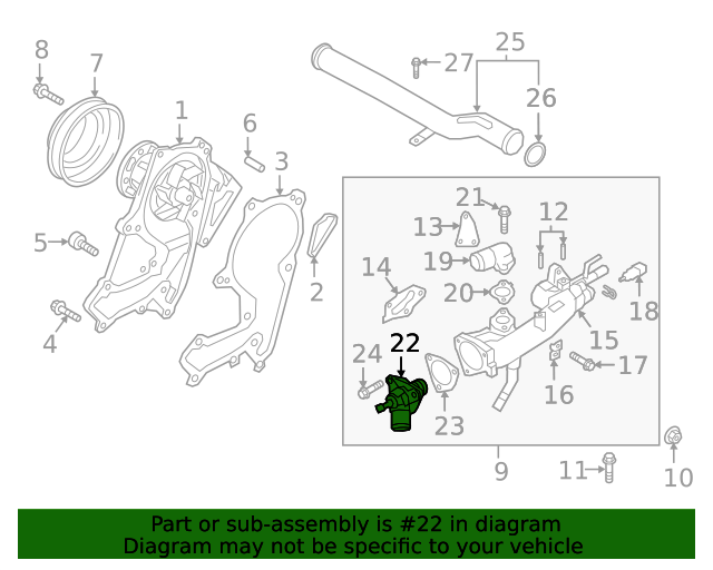 OEM Thermostat for 17-22 Palisade Cadenza Sedona Sorento Telluride 255003L300