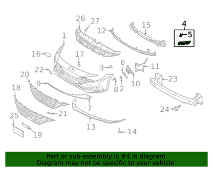 GENUINE Front Bumper Side Bracket RIGHT for 21-22 Hyundai Elantra 86552AA000