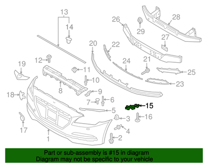 GENUINE Front Bumper Side Bracket LEFT DRIVER for 17-20 GENESIS G80 86513B1500