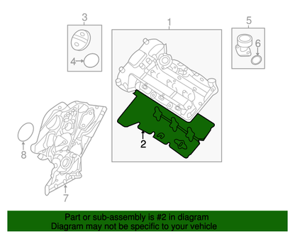 OEM Valve Cover Gasket LEFT for 11-19 Genesis Hyundai Kia 3.3L 3.8L 224533CGA2