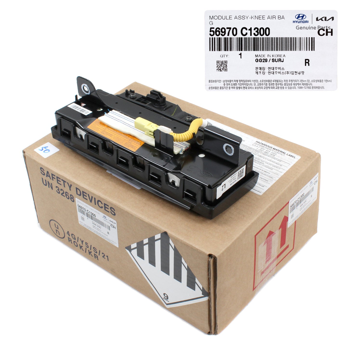 Genuine OEM Driver Knee Airbag Module for 2018–2019 Hyundai Sonata