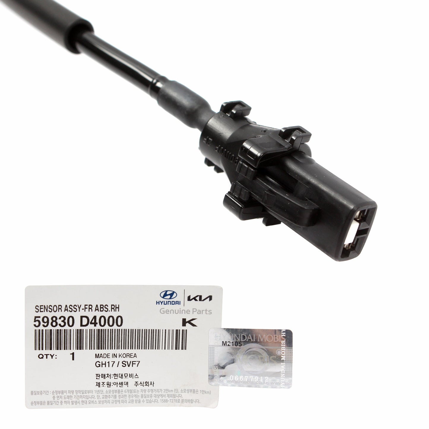 GENUINE ABS Wheel Speed Sensor FRONT RIGHT for 2016-2020 Kia Optima 59830D4000