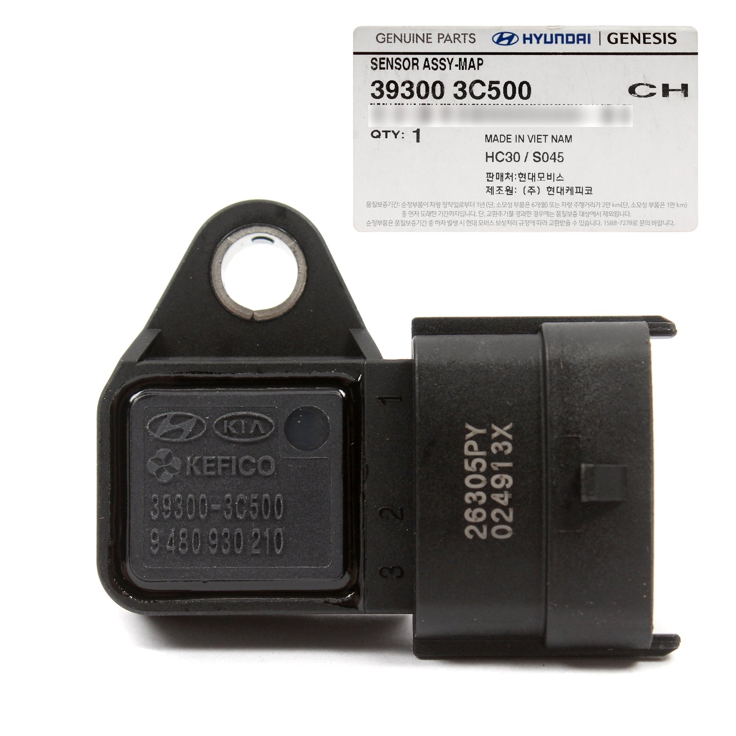 GENUINE MAP Sensor for 2009-2017 Hyundai Kia 2.7L 3.5L 3.8L 393003C500