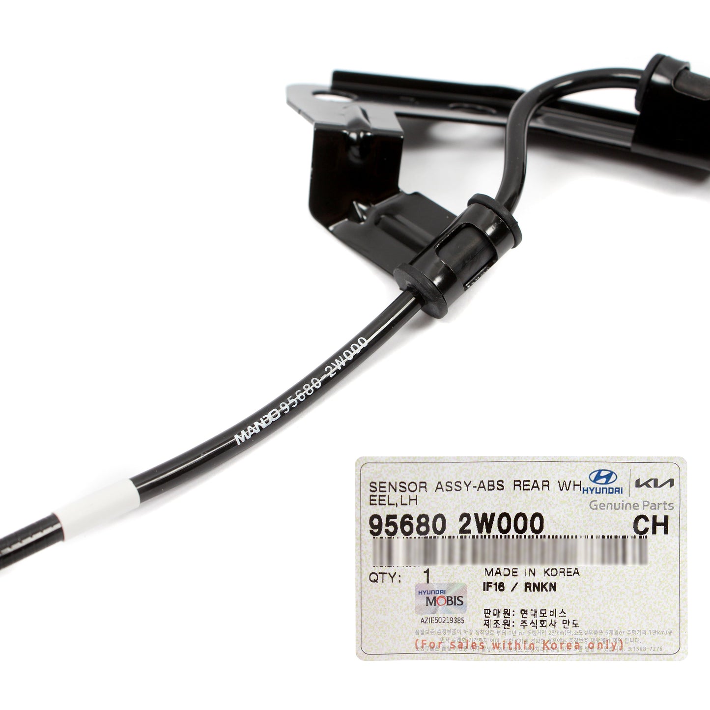 OEM REAR ABS Speed Sensor LEFT for 13-19 Santa Fe 14-15 Sorento AWD 956802W000