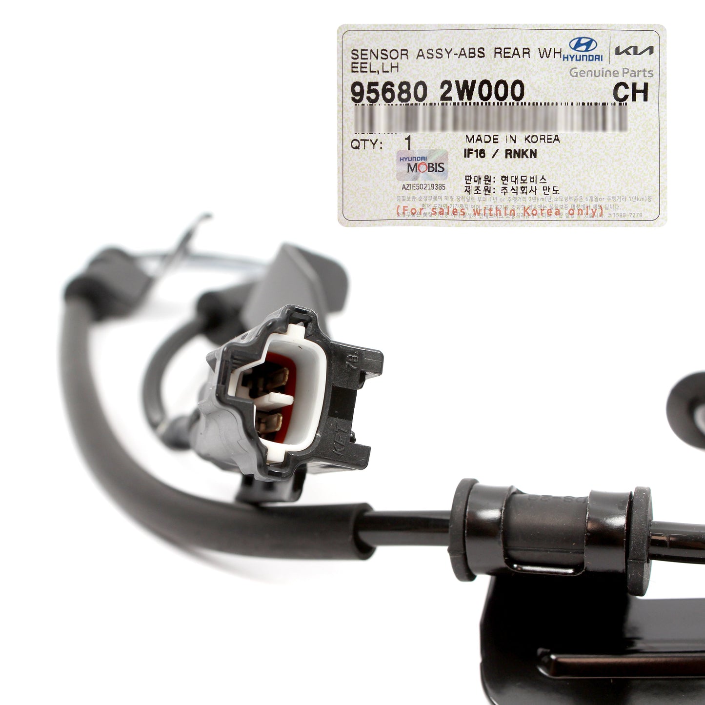 OEM REAR ABS Speed Sensor LEFT for 13-19 Santa Fe 14-15 Sorento AWD 956802W000
