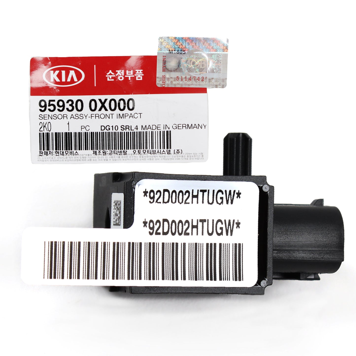 GENUINE Impact Airbag Sensor FRONT for 2010-2013 Kia Soul OEM 959300X000