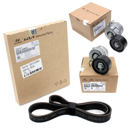 GENUINE Serpentine Belt & Tensioners for 2011-2016 Sonata Optima HYBRID