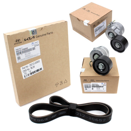GENUINE Serpentine Belt & Tensioners for 2011-2016 Sonata Optima HYBRID