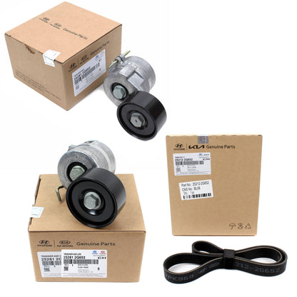 GENUINE Serpentine Belt & Tensioners for 2011-2016 Sonata Optima HYBRID