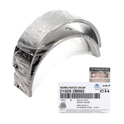 GENUINE Crankshaft Main Bearing STD Size for 10-21 Hyundai Kia 1.6L 210202B002