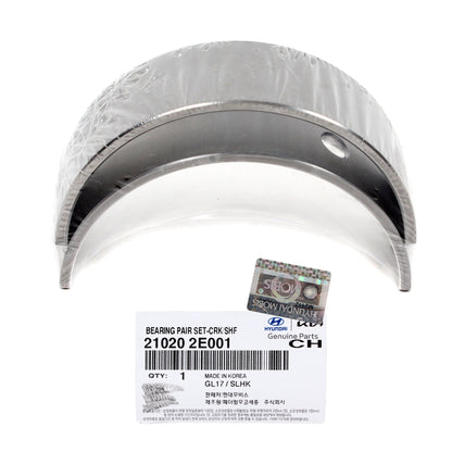 GENUINE Crankshaft Main Bearing 2015-21 Hyundai Kia 1.8L 2.0L 210202E001