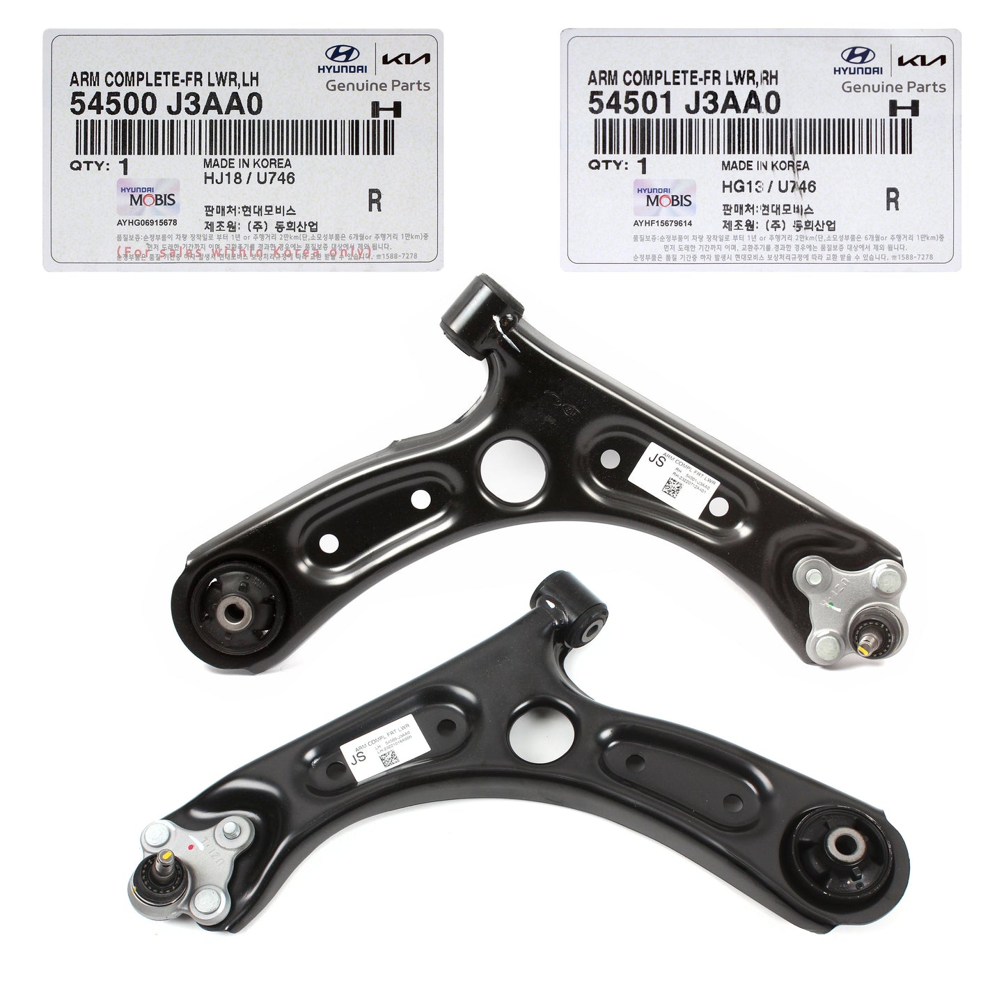 GENUINE Front Lower Control Arm RIGHT for 2019-21 Hyundai Veloster 54501J3AA0