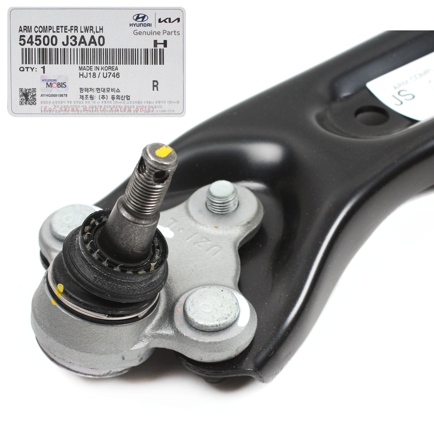 GENUINE Front Lower Control Arm RIGHT for 2019-21 Hyundai Veloster 54501J3AA0