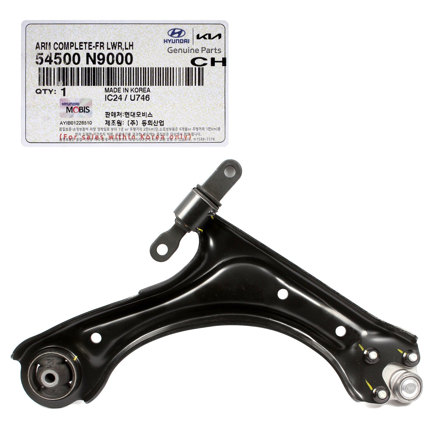 GENUINE Front Lower Control Arm LEFT for 22-23 Tucson 2023 Sportage 54500N9000