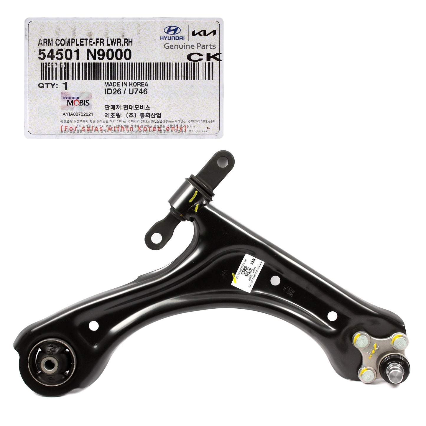 GENUINE Front Control Arms LEFT & RIGHT for 22-23 Tucson Sportage 54501N9000