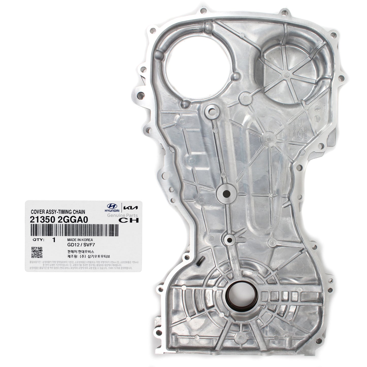 GENUINE Timing Chain Cover for 15-17 Santa Fe Optima Sorento OEM 213502GGA0