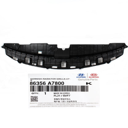 GENUINE Front Grille Sight Shield Splash Cover for 17-18 Kia Forte 86356A7800