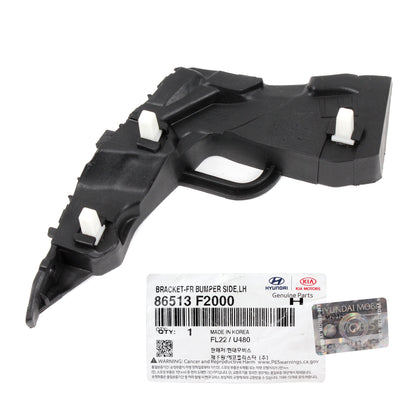 GENUINE Front Bumper Bracket LEFT DRIVER for 17-18 Hyundai Elantra 86513F2000