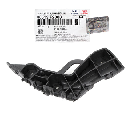 GENUINE Front Bumper Bracket LEFT DRIVER for 17-18 Hyundai Elantra 86513F2000