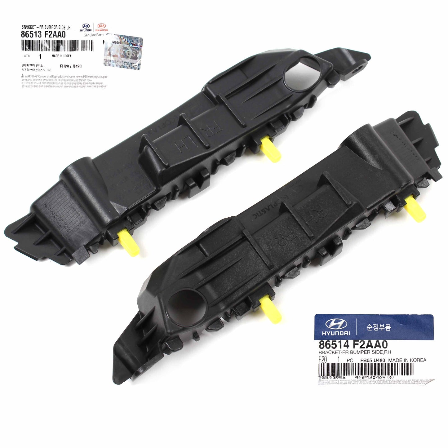 GENUINE Hyundai Elantra 19-20 for Front Bumper Bracket PASSENGER 86514F2AA0