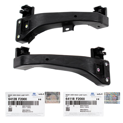 GENUINE Headlight Support Bracket RIGHT for 17-20 Hyundai Elantra 64128F2000