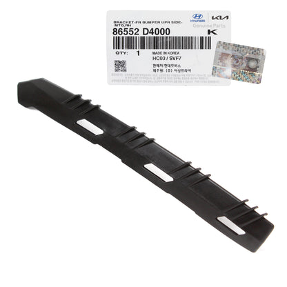 GENUINE Front Bumper Bracket PASSENGER Side for 16-20 Kia Optima 86552D4000