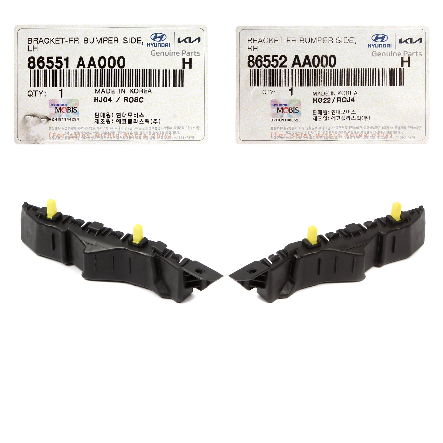 GENUINE Front Bumper Side Bracket RIGHT for 21-22 Hyundai Elantra 86552AA000