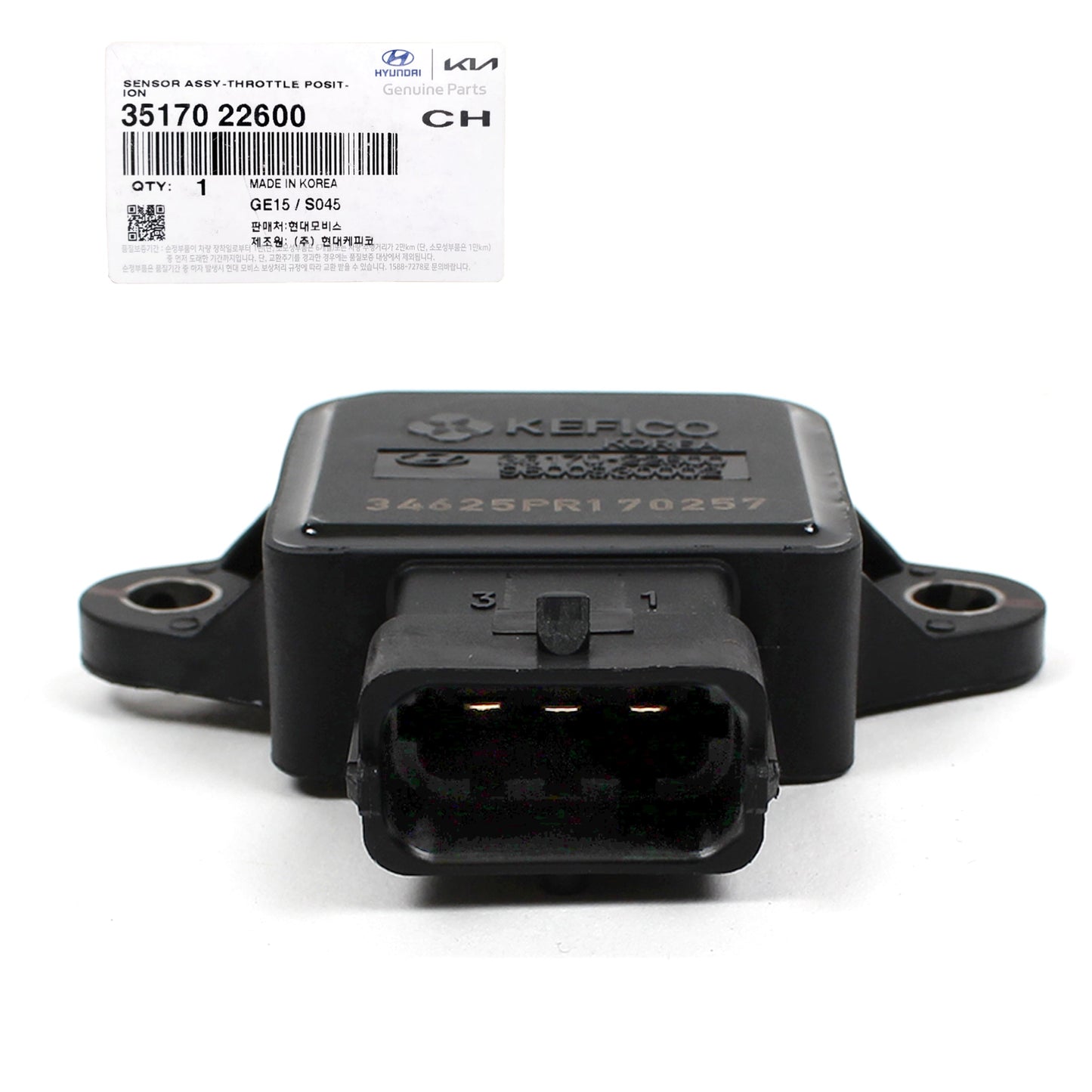GENUINE Throttle Position Sensor Fits 2000-2010 Hyundai Kia OEM 3517022600