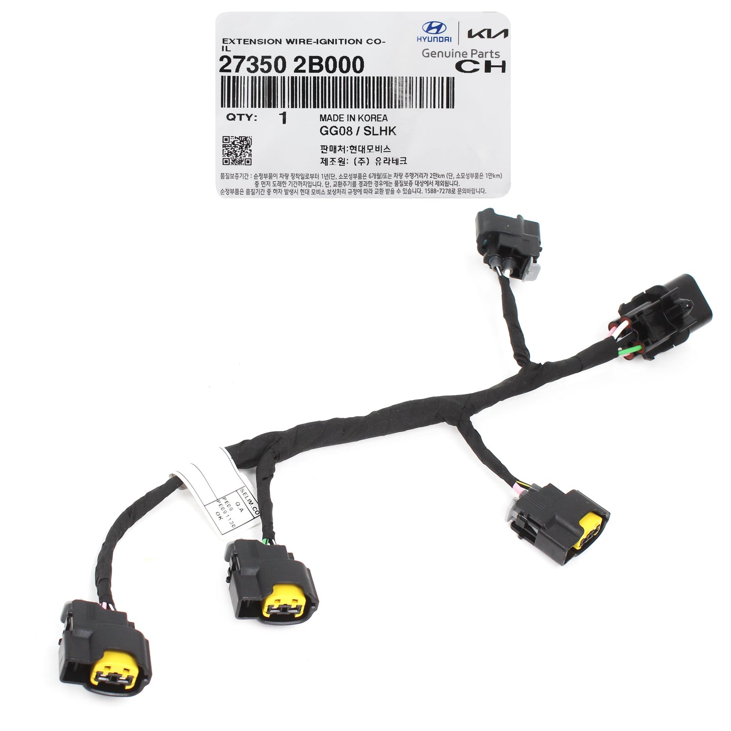 GENUINE Ignition Coil Wire Harness  2010-2014 Veloster Rio Soul 273502B000