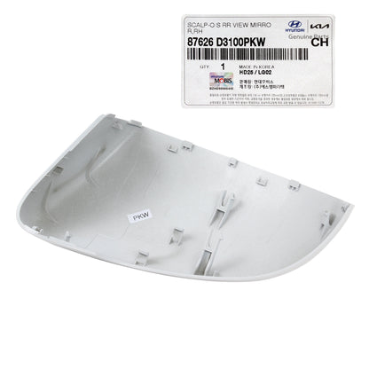 OEM Side View Mirror Cover WHITE RIGHT for 16-21 Hyundai Tucson 87626D3100PKW