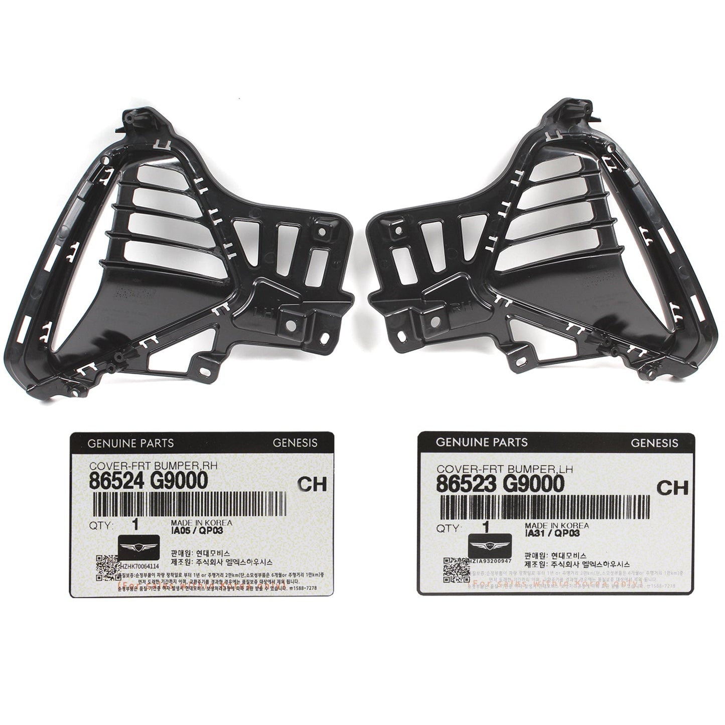 GENUINE Front Bumper Air Inlet Cover RIGHT for 19-21 Genesis G70 86524G9000