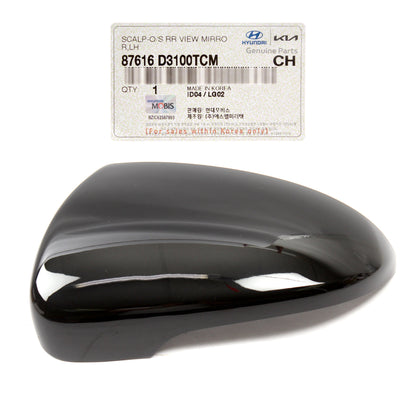 OEM Side Mirror Cover BLACK LEFT for 2016-2021 Hyundai Tucson 87616D3100TCM